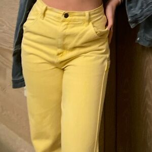 PacSun Women's High Rise Yellow Jeans